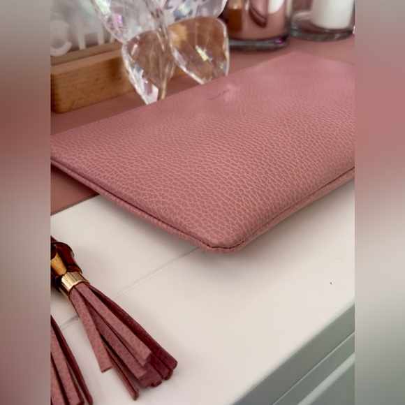 Pink Gucci Bamboo Leather Pouch/ Clutch - Picture 6 of 9